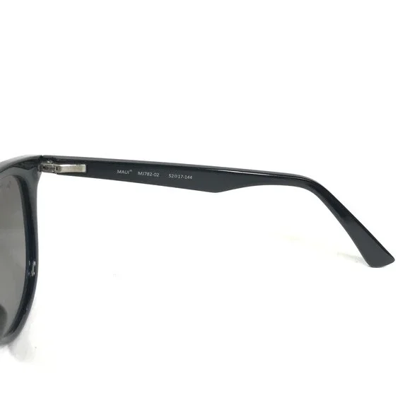 Maui Jim Sunglasses Cathedrals MJ782-02 Black Gloss Frames w Neutral Gray Lenses